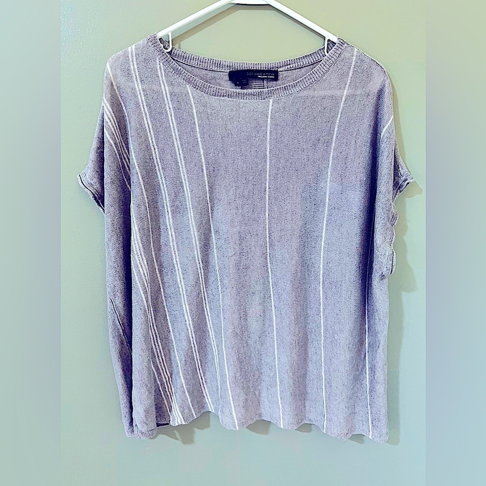 360Sweater Italian yarn 100% line short sleeve size small